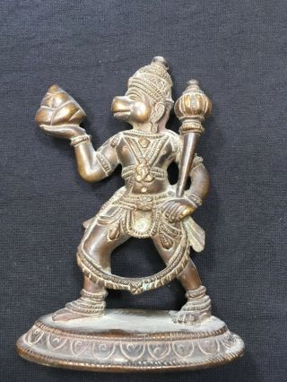 Hanuman,  19th Century,  Indian Hindu Bronze Art