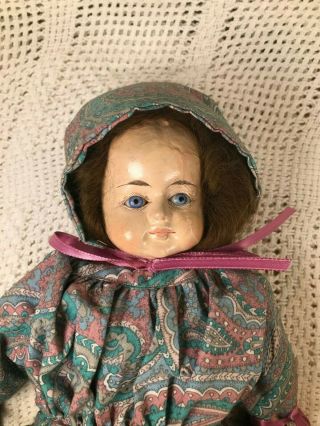Antique Composition Head and Cloth Body - Detailed Clothing - Doll 2