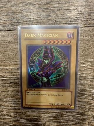 Yugioh Dark Magician Lob - A005 1st Edition Ultra Rare Mp Fast Lob - 005