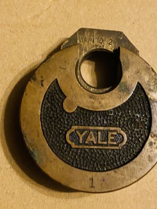 Unique Antique Late 1800s Yale Padlock No Key Look