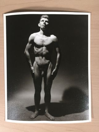 1968 Low Key Male Nude,  Western Photography Guild,  Vintage Print,  Gay Interest