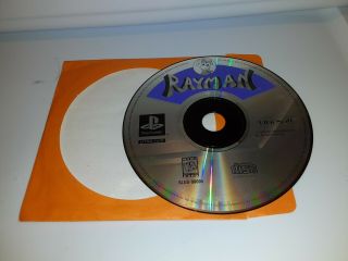 Rayman Sony Playstation 1 1995 Ps1 Black Label Rare Disc Only