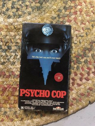 Psycho Cop Vhs Rare Horror Slasher Transworld Maniac Obscure Sov 555 Classic