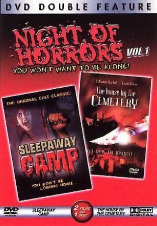 Night Of Horrors Volume 1 - Sleepaway Camp/ The House By The Cemetery Dvd Rare