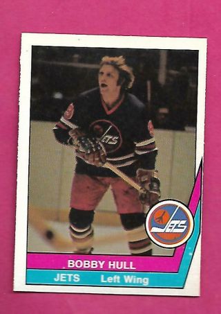 Rare 1977 - 78 Opc Wha 50 Jets Bobby Hull Nrmt - Mt Card (inv D2261)