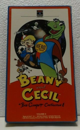 Beany And Cecil Bob Clampett Cartoon Volume 2 Vhs Video Rare Plays Great