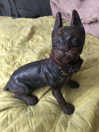 Antique Cast Iron French Bulldog Maybe Hubley