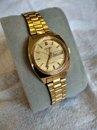 Rare Vintage Seiko 5 Automatic Gold Watch 2906 - 0600 Ladies/women 