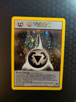 Metal Energy - Pokemon Neo Genesis - Holo Rare - 19/111 - Near