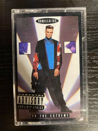 Vanilla Ice " To The Extreme " Cassette Tape Rare 1990 Rap Hip Hop