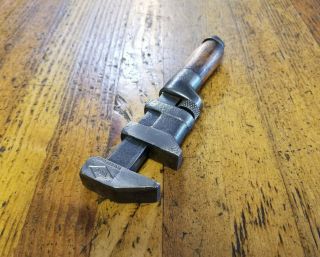 Rare Antique Tools Adjustable Monkey Wrench Coes Wb 1880 Vintage Railroad Tools