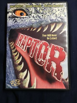 Raptor - Concorde Dvd - Region 1 - Eric Roberts - Corbin Bernsen - Oop/rare