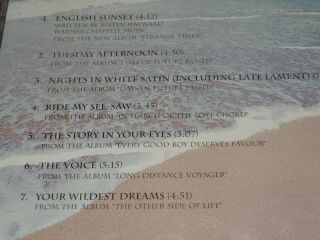 THE MOODY BLUES English Sunset RARE 7 Track Advance PROMO CD Sampler 1999 2