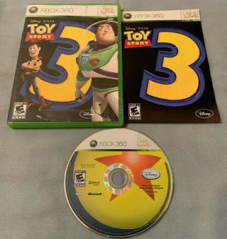 Toy Story 3 - Microsoft Xbox 360 Disney Video Game Complete In Case - Rare