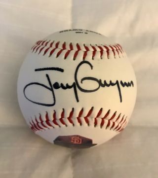 Tony Gwynn Signed Baseball San Diego Padres - Rare