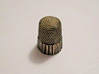 Antique Vintage Ornate Sterling Silver Sewing Thimble L@@k