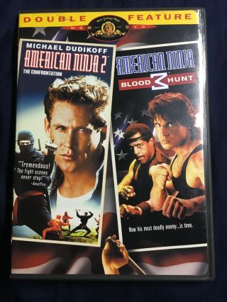 American Ninja 2: The Confrontation & 3: Blood Hunt,  Rare,  Dvd,  1987/ 1989