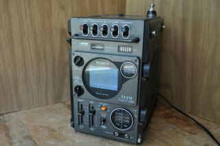 Vintage Rare Sony Fx - 310 Portable Tv Tape Radio Cassette