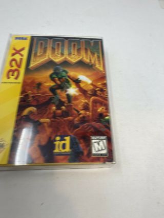 Doom Sega 32x Complete Cib Fun Shooter Game Rare