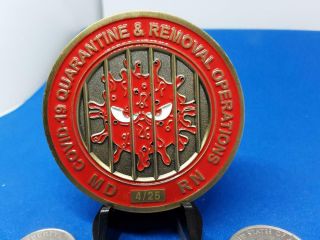 Rare 4/25 Fdny Bureau Of Ems Pandemic Removal Operations Challenge Coin