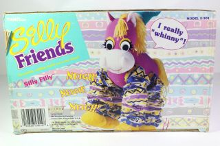 Vintage Rare Filly Silly Friends Horse Pony Stuffed Animal Sound 1992 Tiger Toys