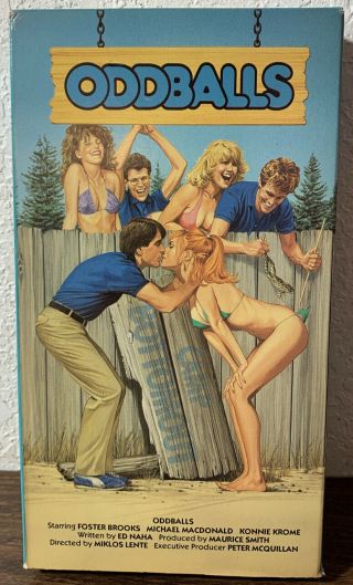 Oddballs Vhs Foster Brooks Rare 80s Summer Camp Sex Comedy