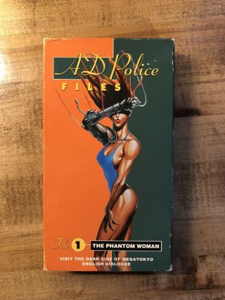 Rare Oop Unrated Ad Police Files 1 Phantom Woman Vhs Video Tape Anime