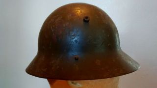 Rare Wwii Spanish Civil War Czech Army Ww2 M30 Military Helmet