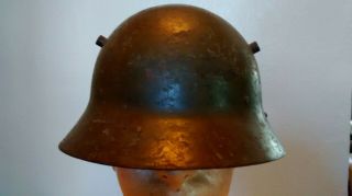 RARE WWII Spanish Civil War Czech Army WW2 M30 Military Helmet 2