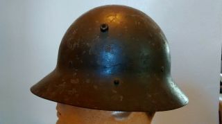 RARE WWII Spanish Civil War Czech Army WW2 M30 Military Helmet 3