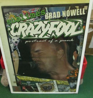 Sublime Rare Never Opened Poster 2011 Vintage Bradley Nowell Crazy Fool