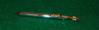 Extremely Rare Vintage Chrome Wwii Torpedo Shaped Pencil