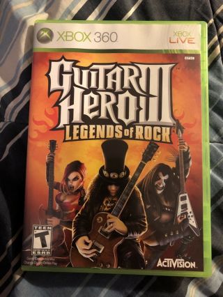 Guitar Hero Iii: Legends Of Rock (microsoft Xbox 360,  2007) Rare Complete