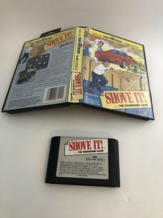 Shove It.  The Warehouse Game (sega Genesis,  1990) Box Cart