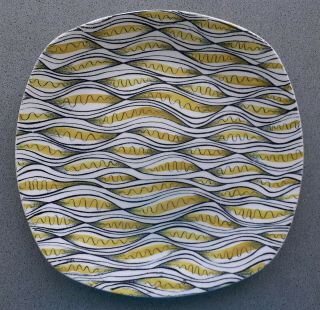 Rare Midwinter 10 " Dinner Plate Caribbean By Jessie Tait 1955