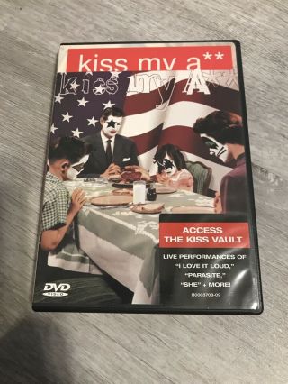Kiss - Kiss My A - Dvd - Ac - 3 Closed - Captioned Color Dolby Ntsc - Rare