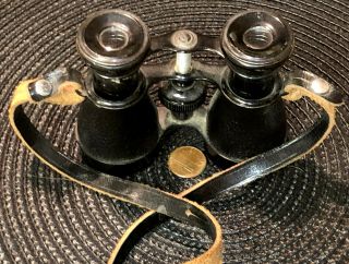 Vintage/antique Small Binoculars,  Made In Germany With Leather Strap