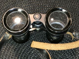 Vintage/antique small binoculars,  made in Germany With Leather Strap 2