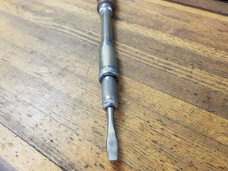VINTAGE TOOLS Hand Push Drill Bit Brace • Rare CRAFTSMAN Spiral Drilling Tool☆US 2