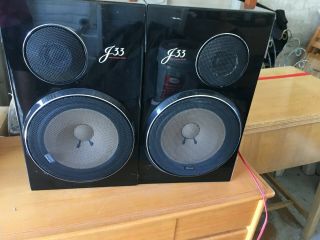 Very Rare Vintage Sansui J33 Speakers From Japan.  Pair (l - R).