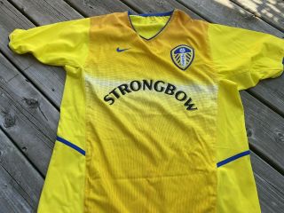 Leeds United England 2002/2003 Rare Football Shirt Jersey Away Nike Medium