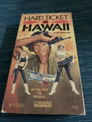 Hard Ticket To Hawaii Rare Cult Oop Andy Sidaris Vhs “best B Movie Ever Made”
