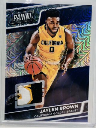 2016 Panini National Vip Blue Mojo Jaylen Brown Rc Rare Patch 16/25 Celtics