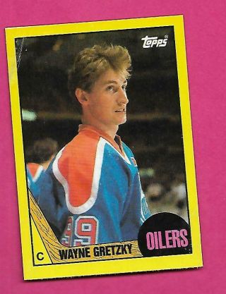 Rare 1987 - 88 Topps A Oilers Wayne Gretzky Box Bottom Card (inv D1702)
