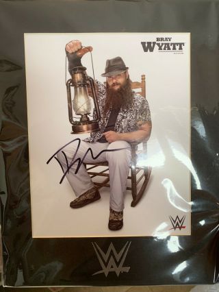 Official Rare Wwe Wrestler Bray Wyatt Signed 11x14 Photo