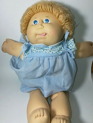 Vintage Cabbage Patch Kid 16” Cpk Doll Blonde Hair Eyes 1988 Xavier Robert