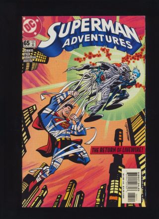 Superman Adventures (1996) 65 Rare Late Issue Livewire Cover See Scans Wow
