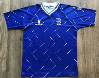 Rare Vintage 1991 - 92 Birmingham City Away Medium Football Shirt - M
