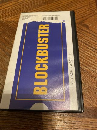 Blockbuster Video Message In A Bottle Vhs Kevin Costner Defunct Video Store Rare