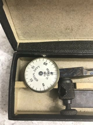 Antique H.  A.  Lowe Last Word Universal Test Indicator In Case Model C